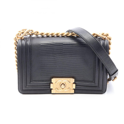 CHANEL Boy Chanel Small Leather Bag Black