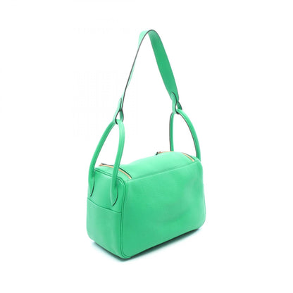 HERMES Lindy 26 Mint Green Shoulder Bag