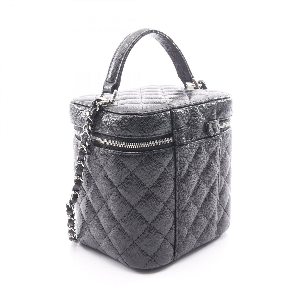 CHANEL Quilted Caviar Skin Shoulder Bag