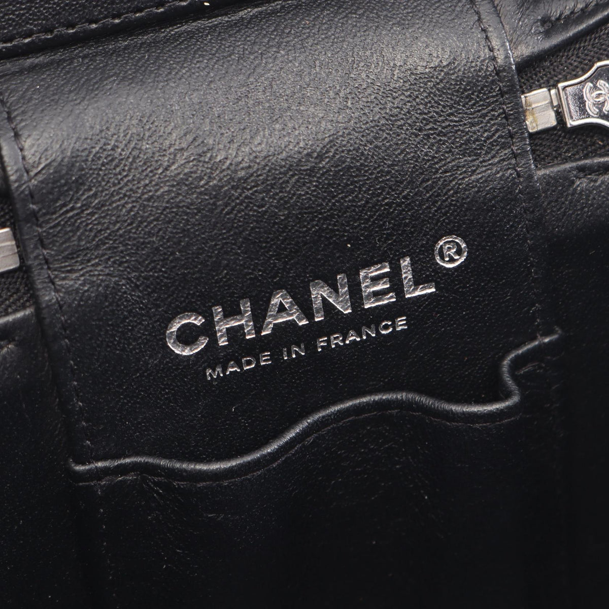 CHANEL Quilted Caviar Skin Shoulder Bag