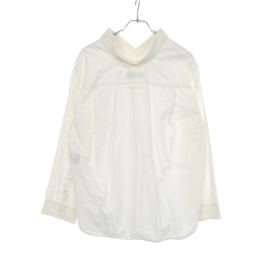 BALENCIAGA Cotton Swing Collar Shirt White Size 34