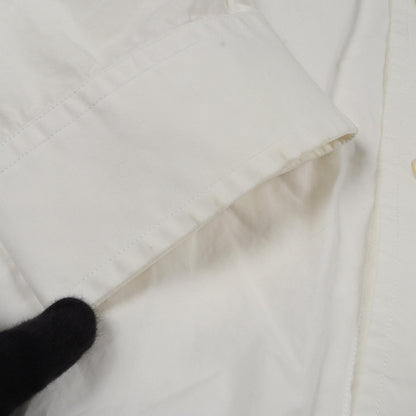 BALENCIAGA Cotton Swing Collar Shirt White Size 34
