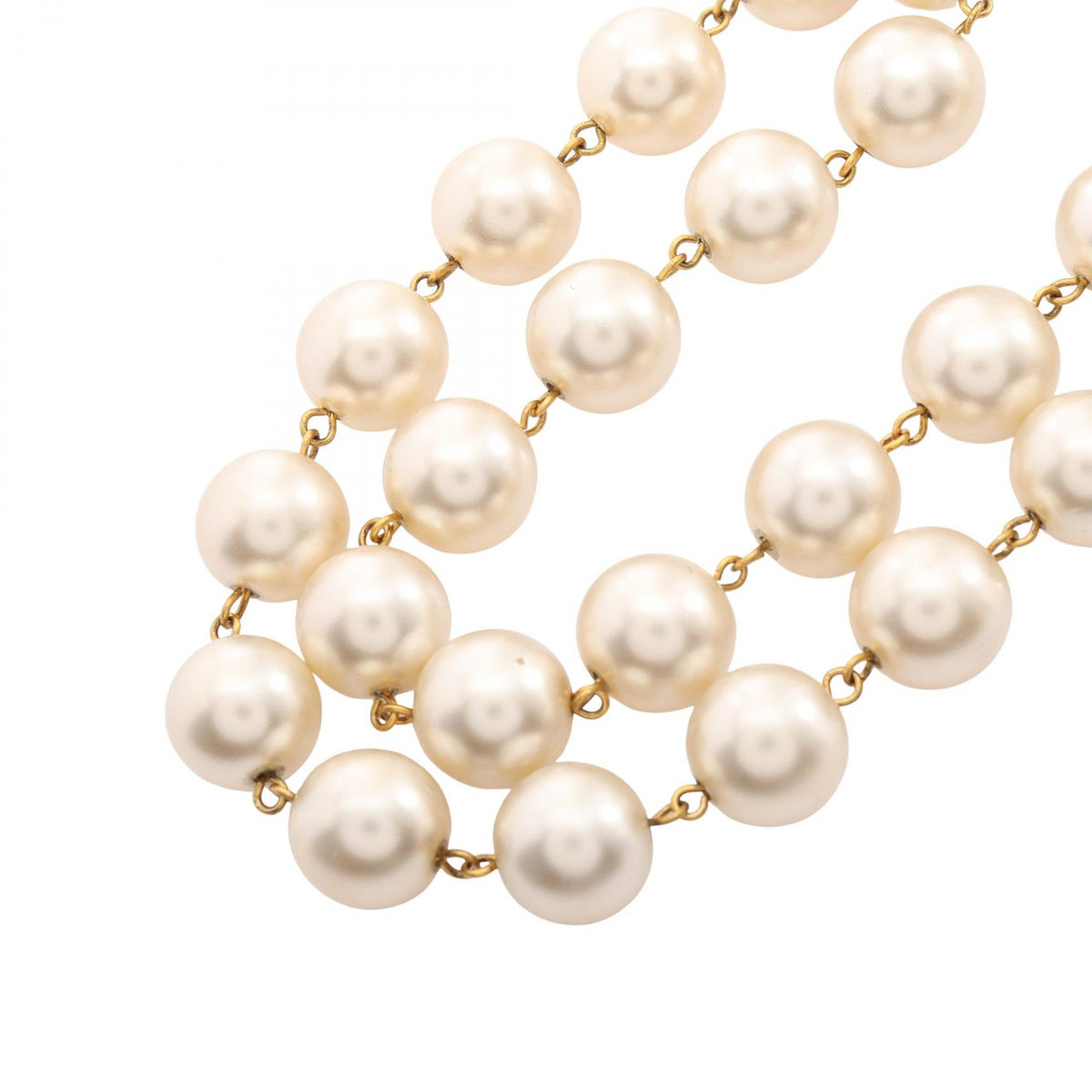 CHANEL Coco Mark Faux Plated Necklace