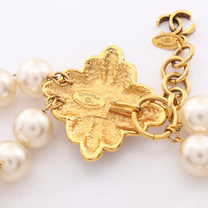 CHANEL Coco Mark Faux Plated Necklace