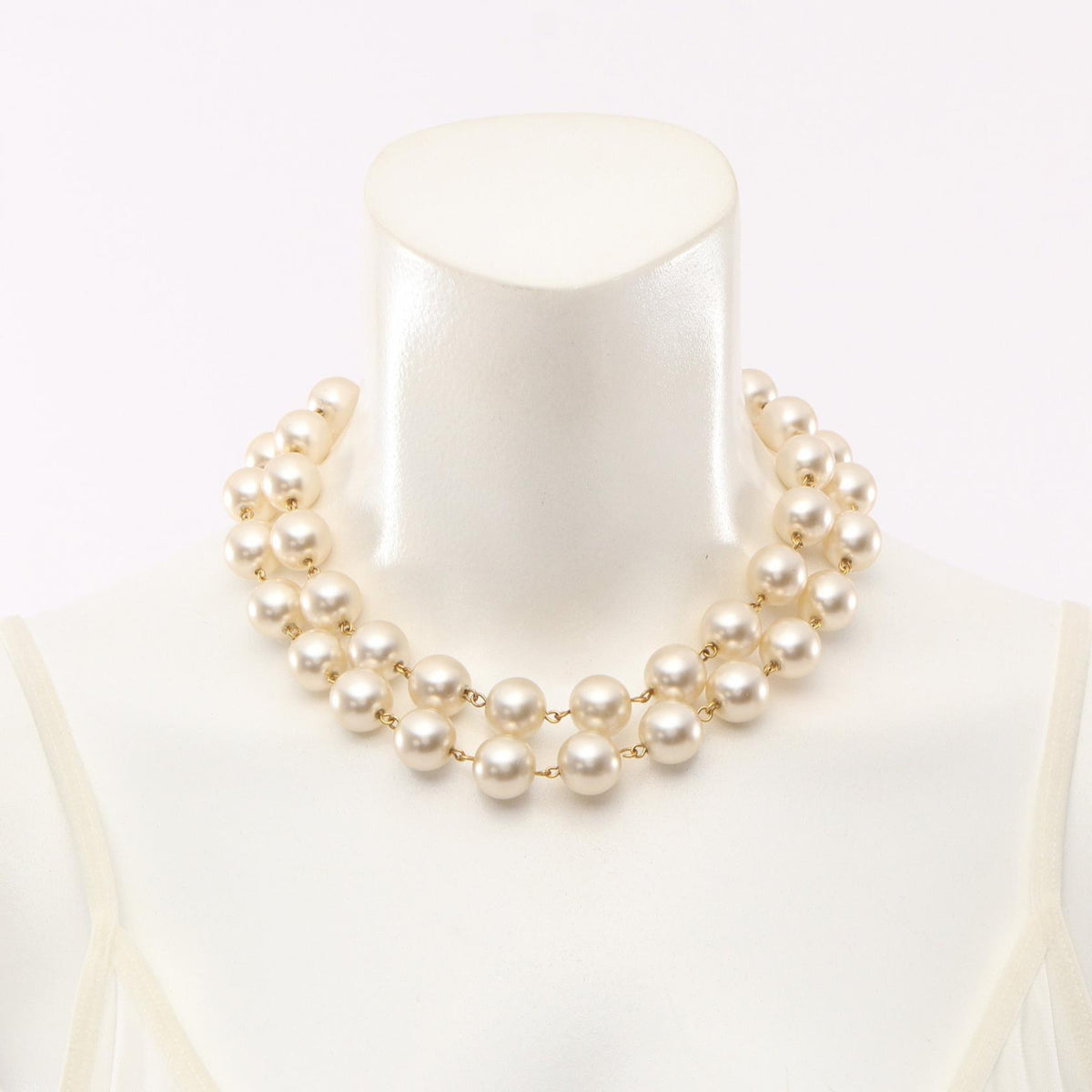 CHANEL Coco Mark Faux Plated Necklace