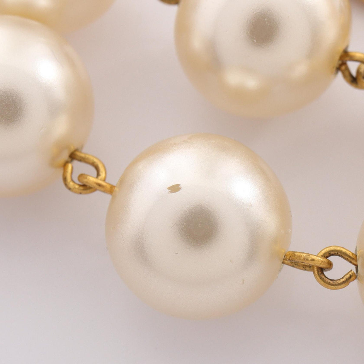 CHANEL Coco Mark Faux Plated Necklace