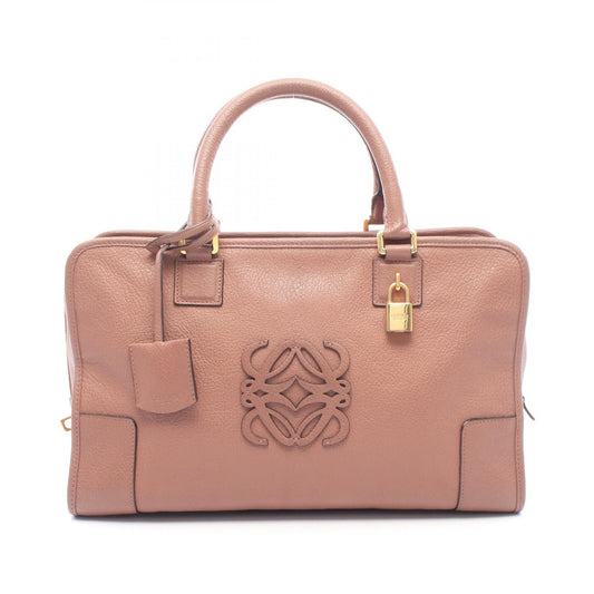 LOEWE Amazona 36 Leather Handle Bag Pink