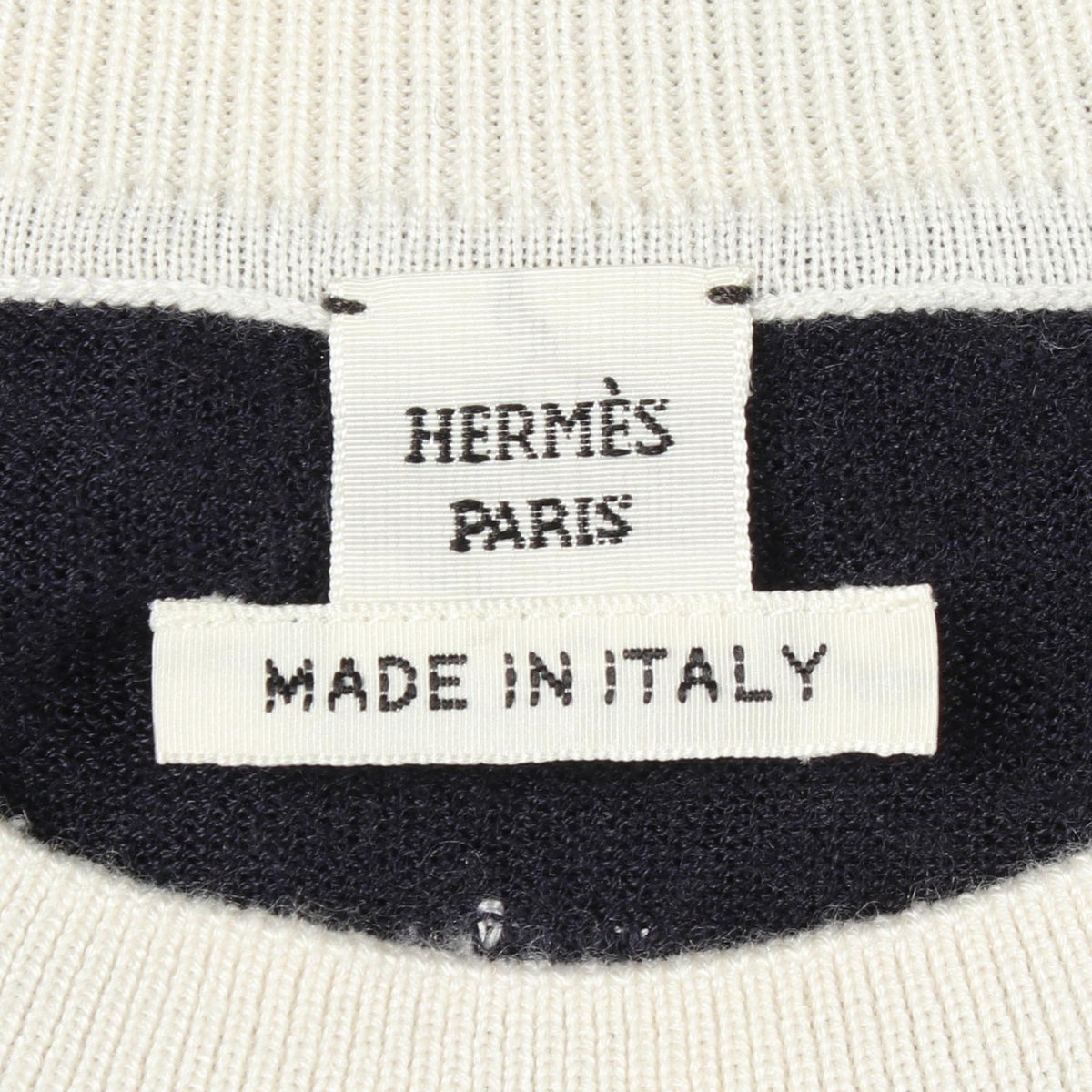 HERMES Chaine d'Ancre Shoulder Cashmere Sweater Size 44