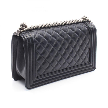 CHANEL Boy Chanel Caviar Skin Shoulder Bag