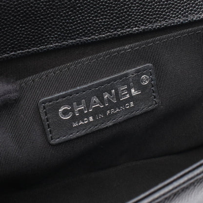 CHANEL Boy Chanel Caviar Skin Shoulder Bag
