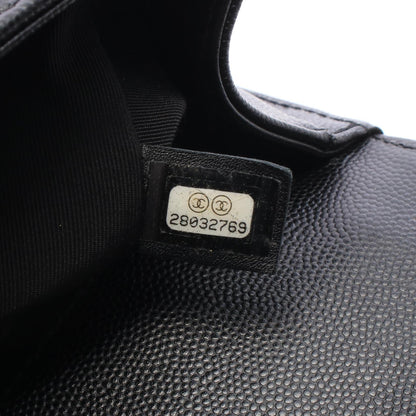 CHANEL Boy Chanel Caviar Skin Shoulder Bag