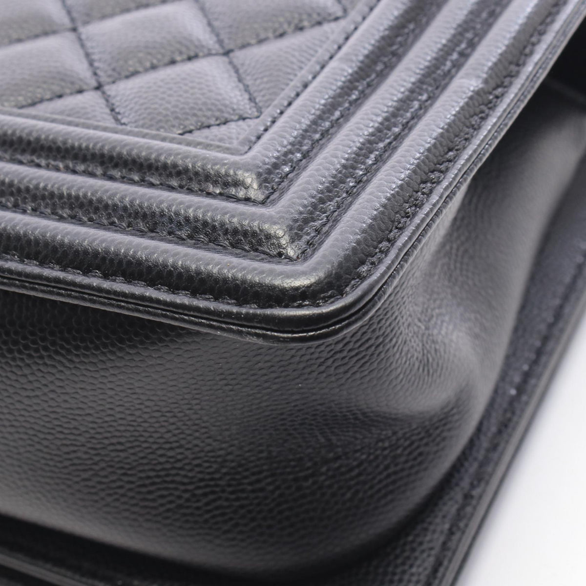 CHANEL Boy Chanel Caviar Skin Shoulder Bag