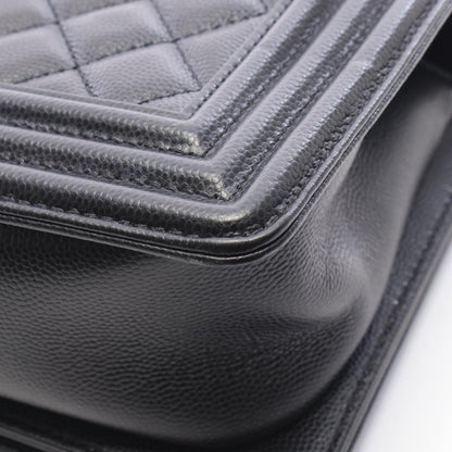 CHANEL Boy Chanel Caviar Skin Shoulder Bag