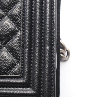 CHANEL Boy Chanel Caviar Skin Shoulder Bag