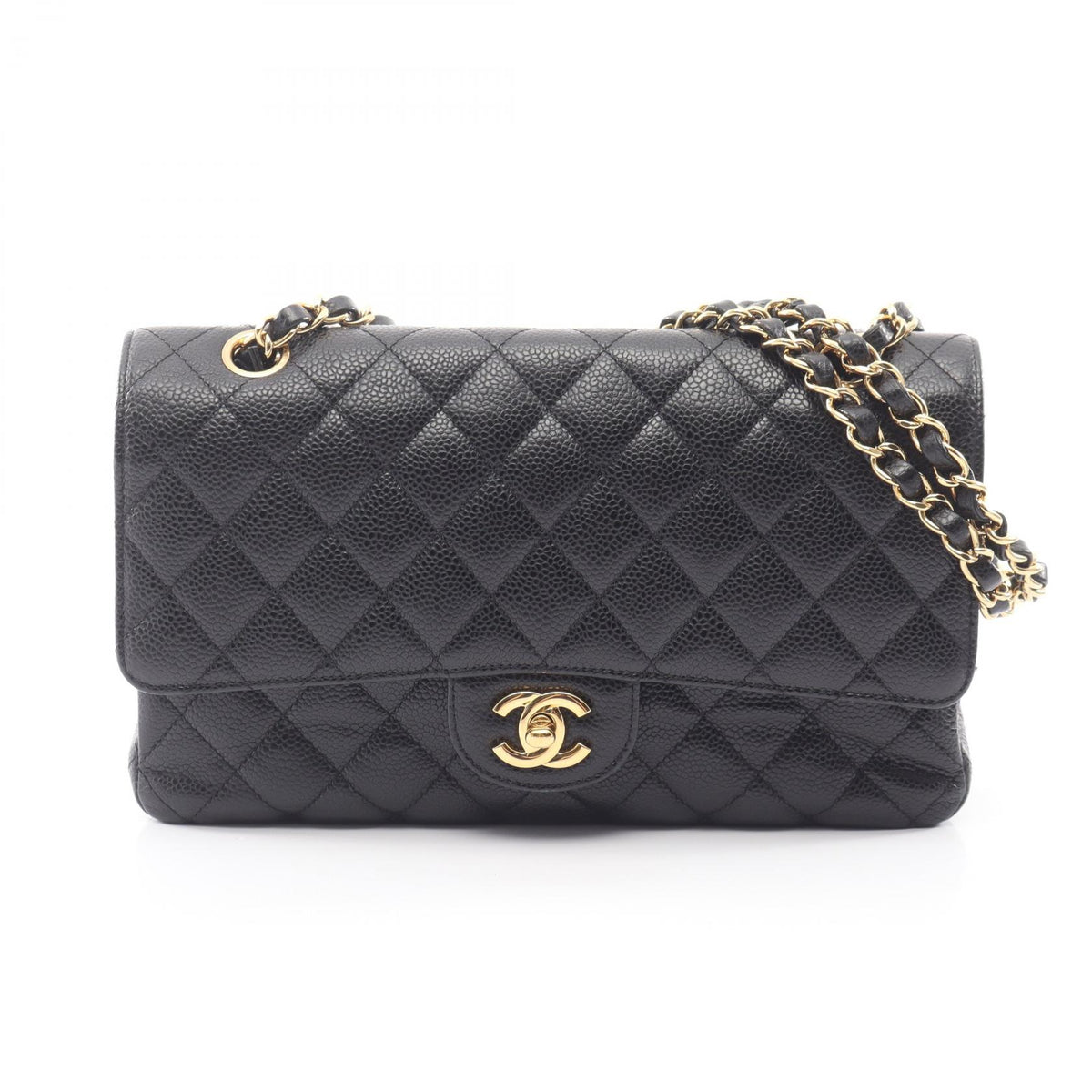 CHANEL Matelasse Double Flap Bag Black