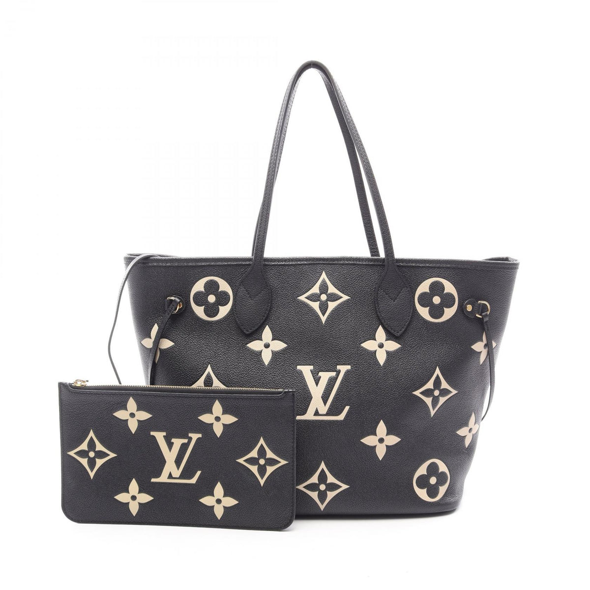 LOUIS VUITTON Neverfull MM Bag Black