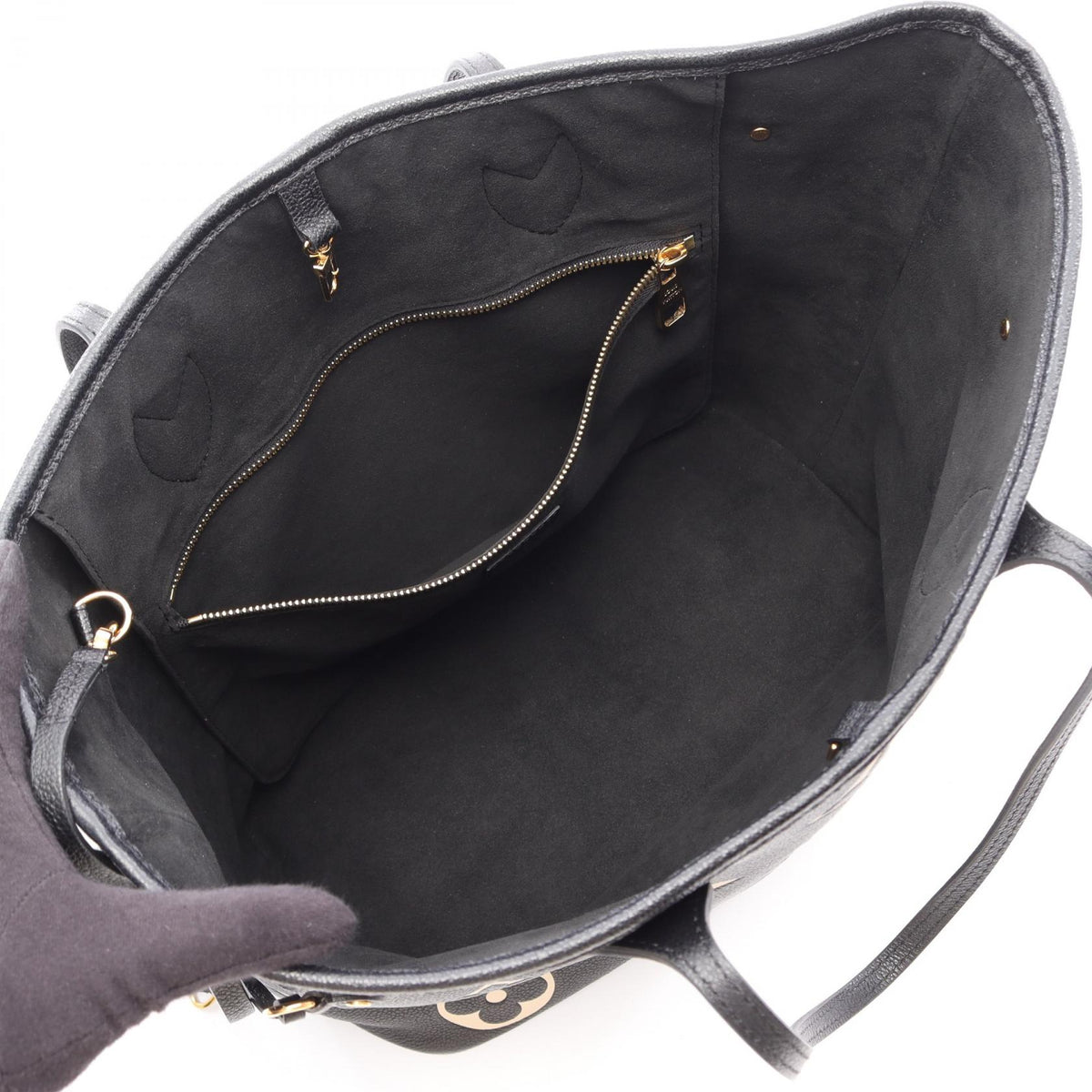 LOUIS VUITTON Neverfull MM Bag Black