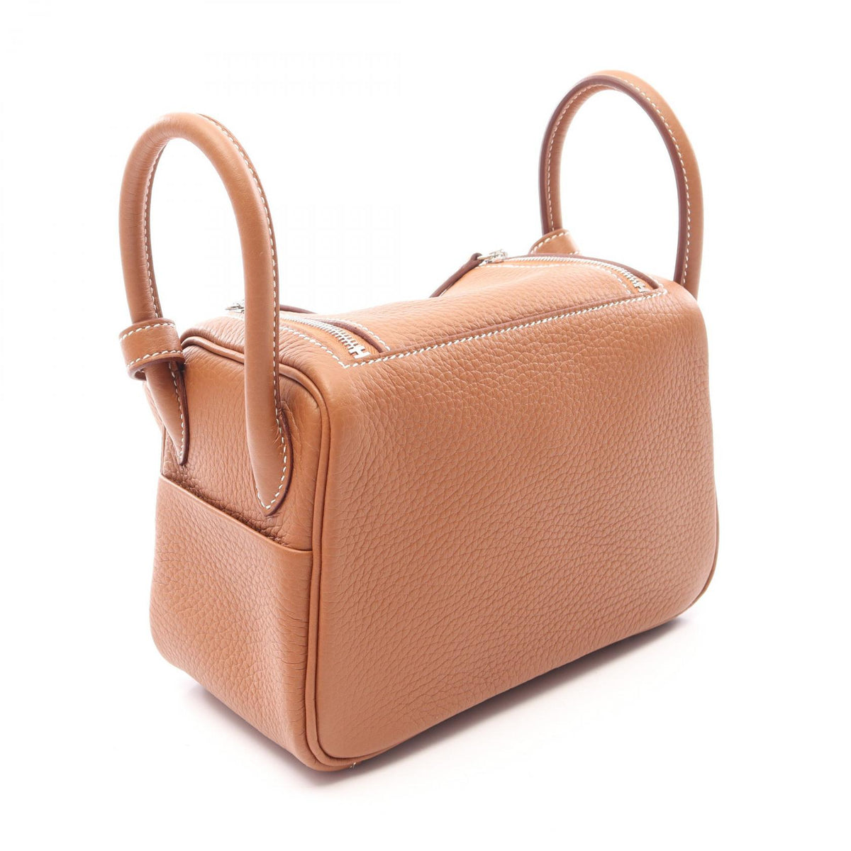 HERMES Lindy Mini Taurillon Silver HW Shoulder Bag