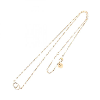 Dior CD Logo Gold Rhinestone Necklace