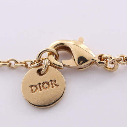 Dior CD Logo Gold Rhinestone Necklace