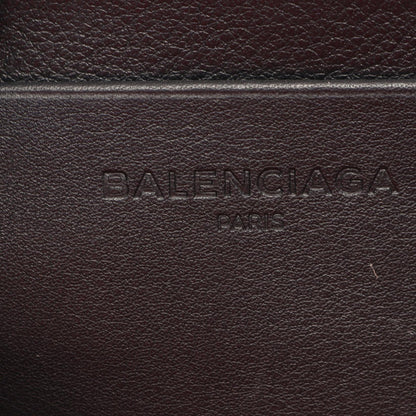 BALENCIAGA Triangle Leather Clutch Black