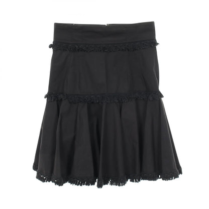 DOLCE & GABBANA Black Fringe Skirt Size 38