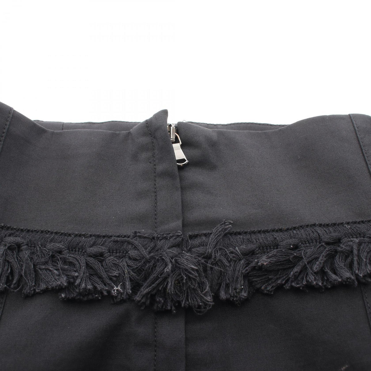 DOLCE & GABBANA Black Fringe Skirt Size 38