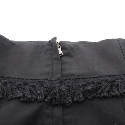 DOLCE & GABBANA Black Fringe Skirt Size 38