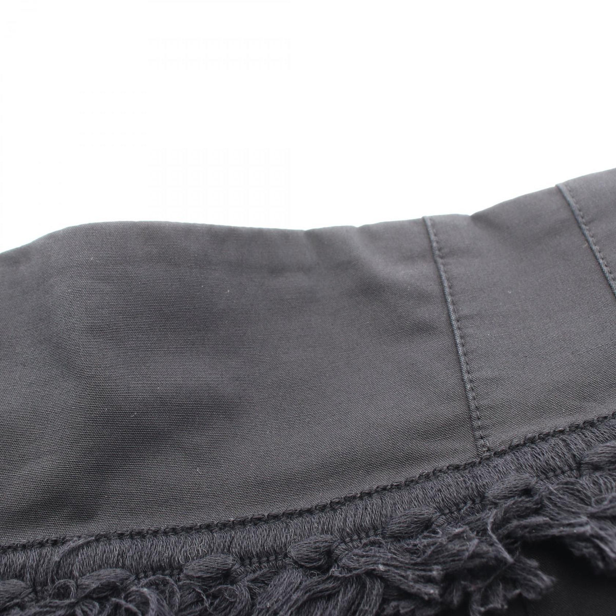 DOLCE & GABBANA Black Fringe Skirt Size 38