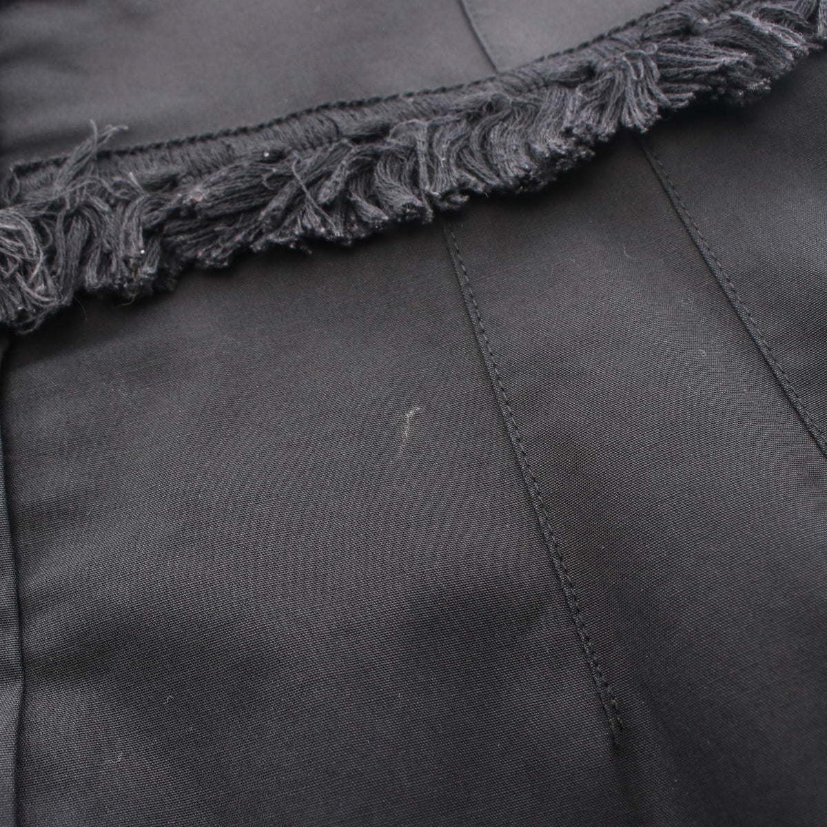 DOLCE & GABBANA Black Fringe Skirt Size 38