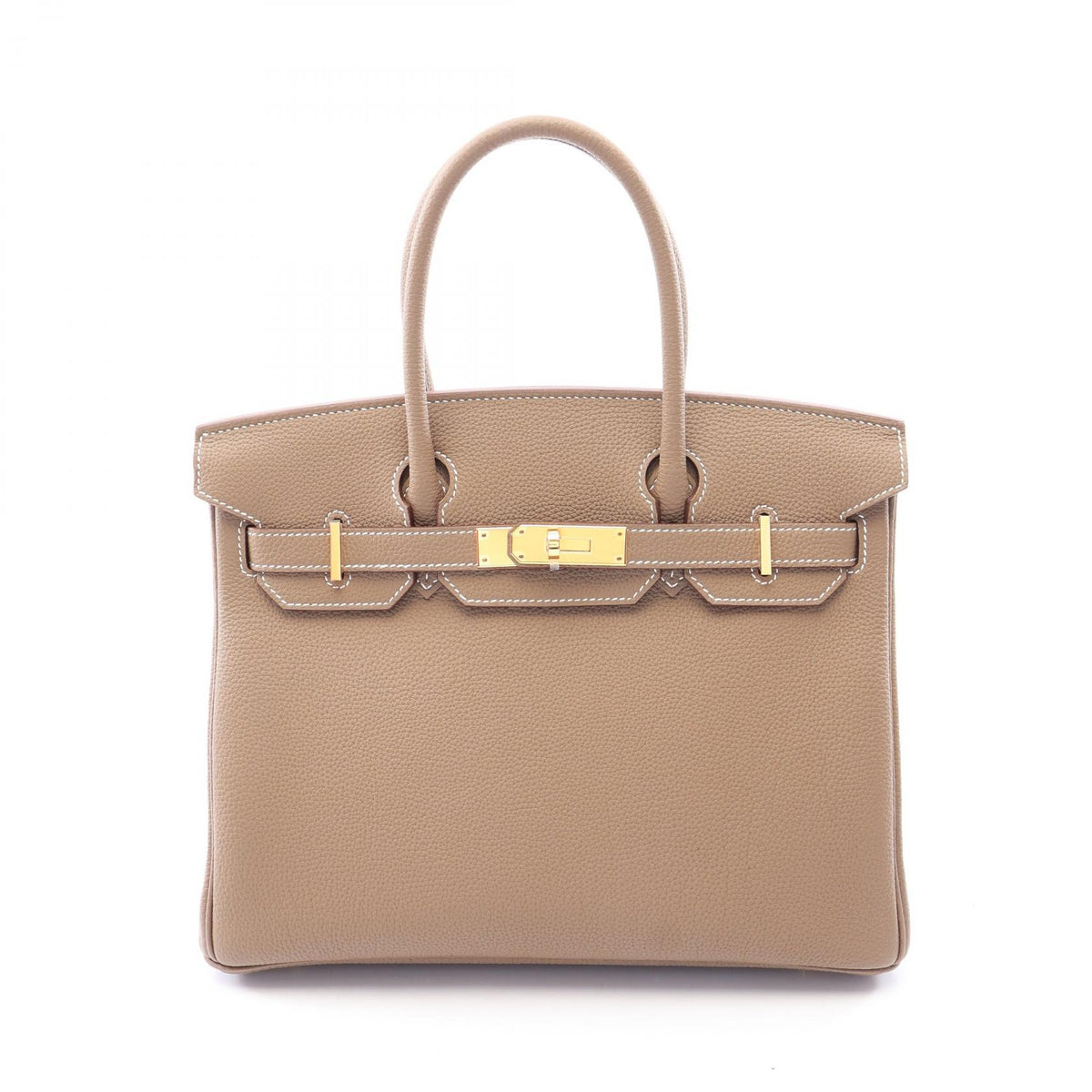 HERMES Birkin 30 Etoupe Togo Gold Hardware Bag