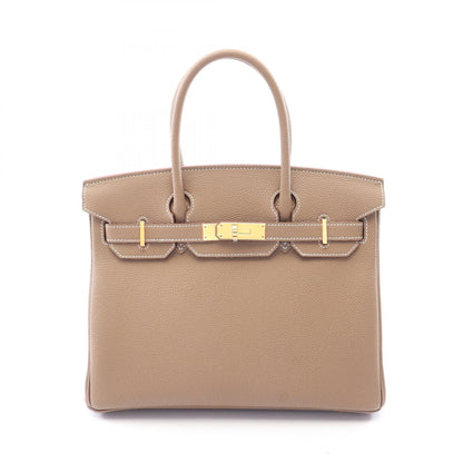 HERMES Birkin 30 Etoupe Togo Gold Hardware Bag