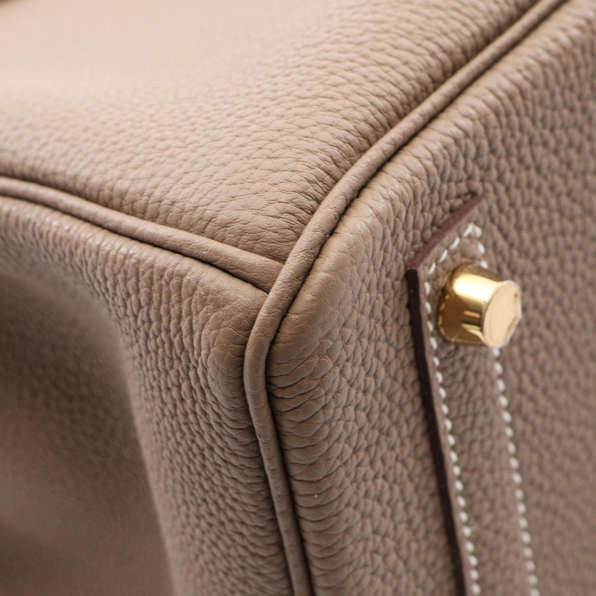 HERMES Birkin 30 Etoupe Togo Gold Hardware Bag