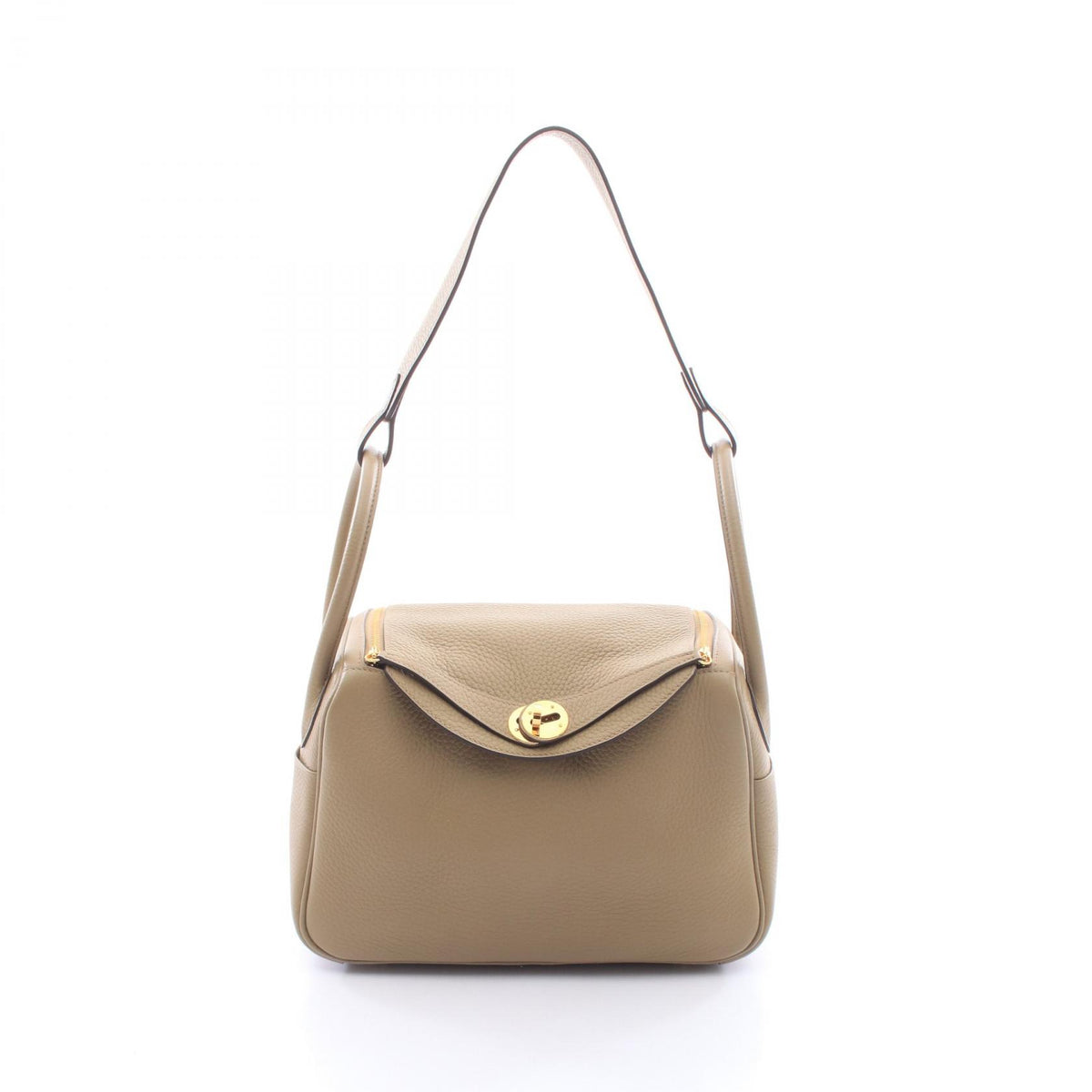 HERMES Lindy 26 Beige Malfa Shoulder Bag