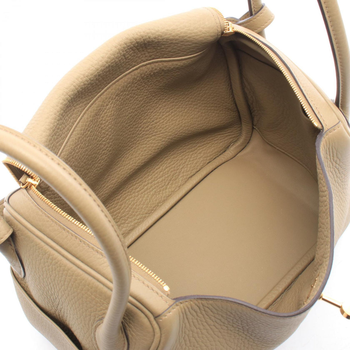 HERMES Lindy 26 Beige Malfa Shoulder Bag