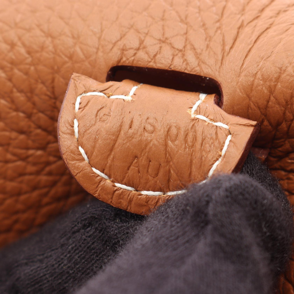 HERMES Evelyne 23 Taurillon Clemence Bag Brown Size 23