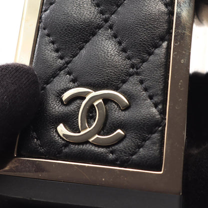 CHANEL Matelasse Lambskin Pumps Black Size 35.5