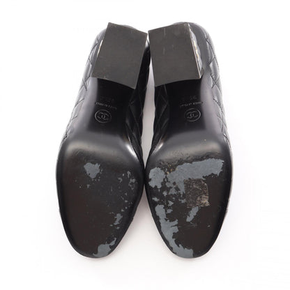 CHANEL Matelasse Lambskin Pumps Black Size 35.5