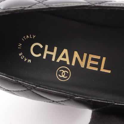 CHANEL Matelasse Lambskin Pumps Black Size 35.5
