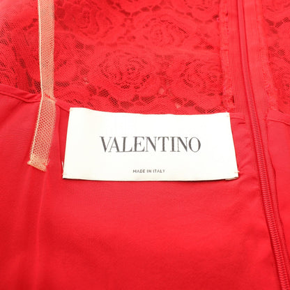 Valentino Floral Lace Sleeveless Cotton Dress Size 40S