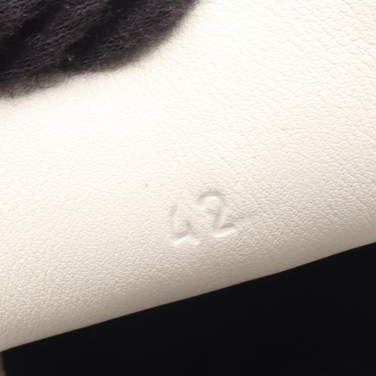 HERMES White Leather Derby Shoes Size EU 42