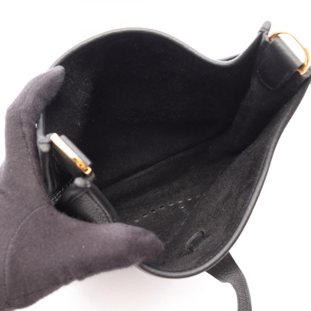 HERMES Evelyne III 23 Black Shoulder Bag
