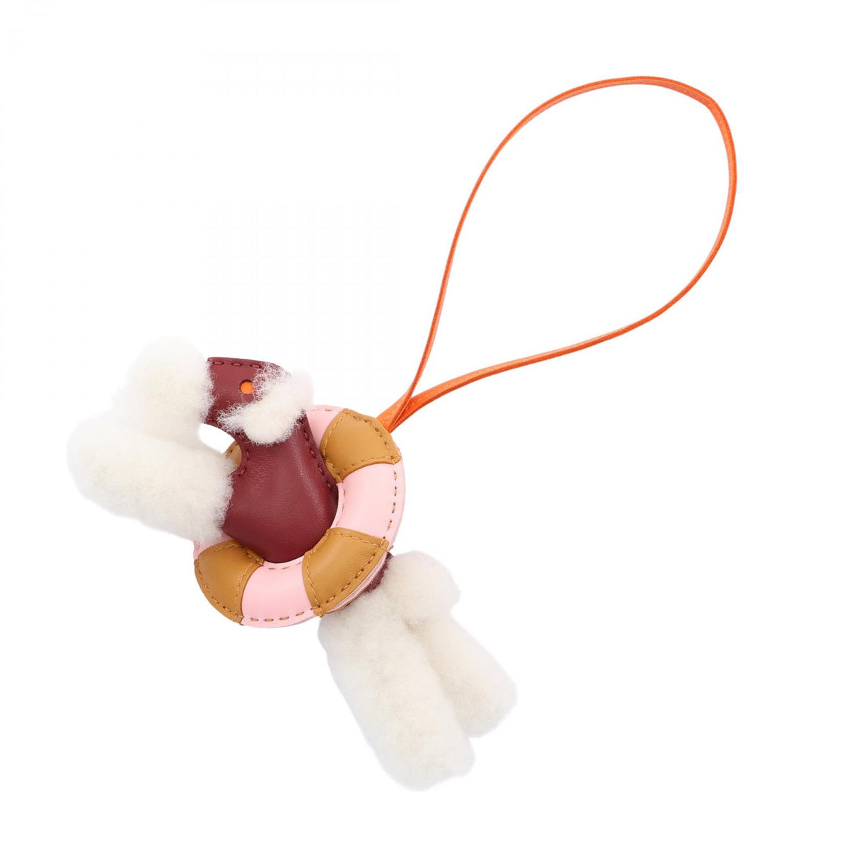 HERMES Buddy Charm Rouge H Agneau Milo