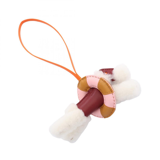 HERMES Buddy Charm Rouge H Agneau Milo