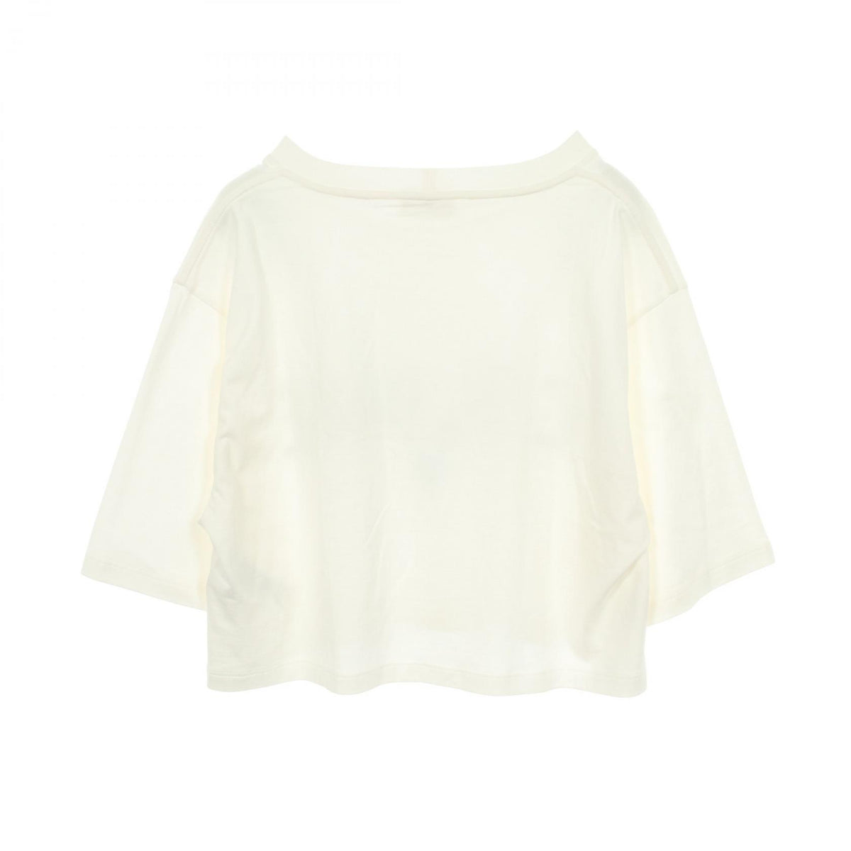 CELINE Logo Print Cropped Cotton T-Shirt Size XS