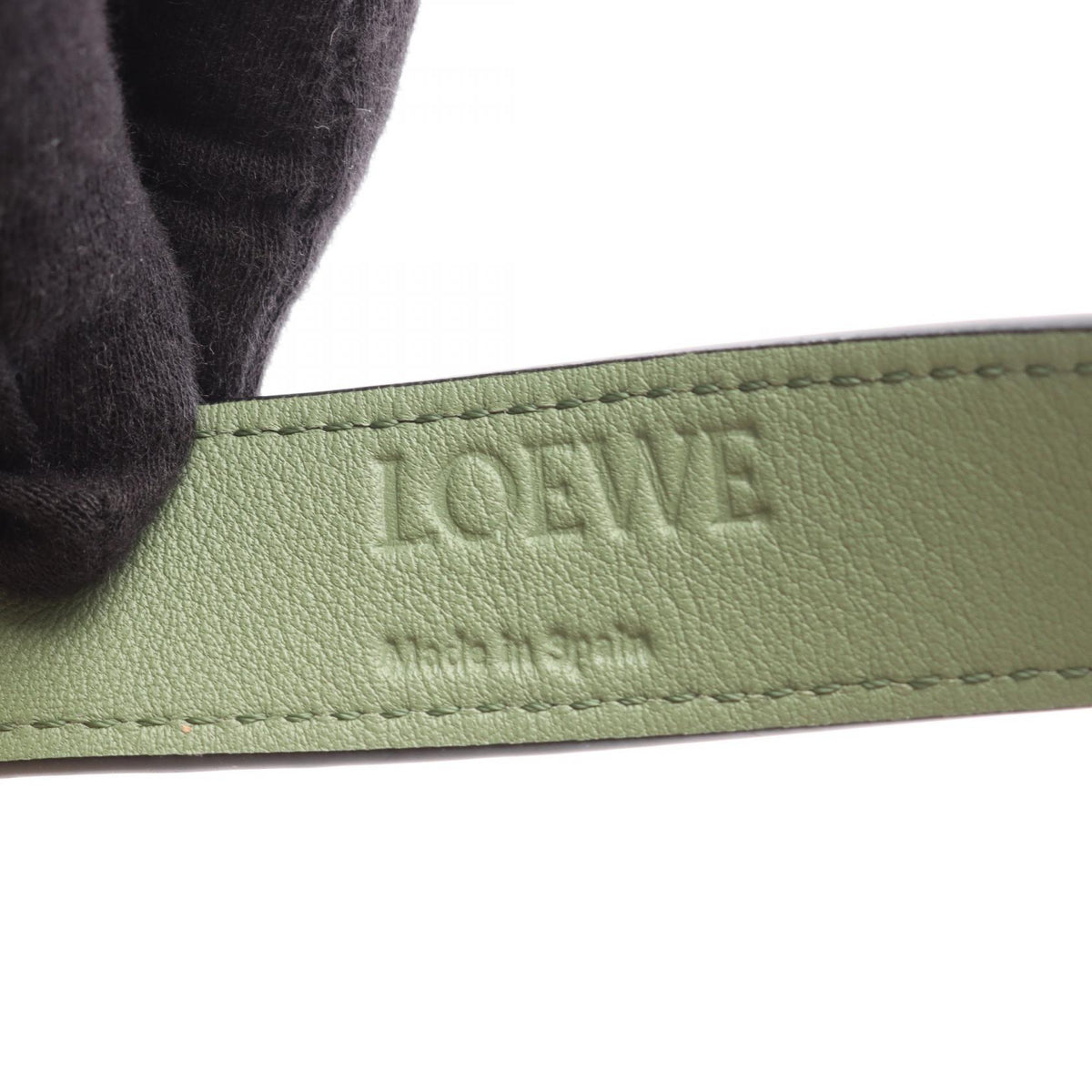 LOEWE Small Raffia Leather Bag Beige