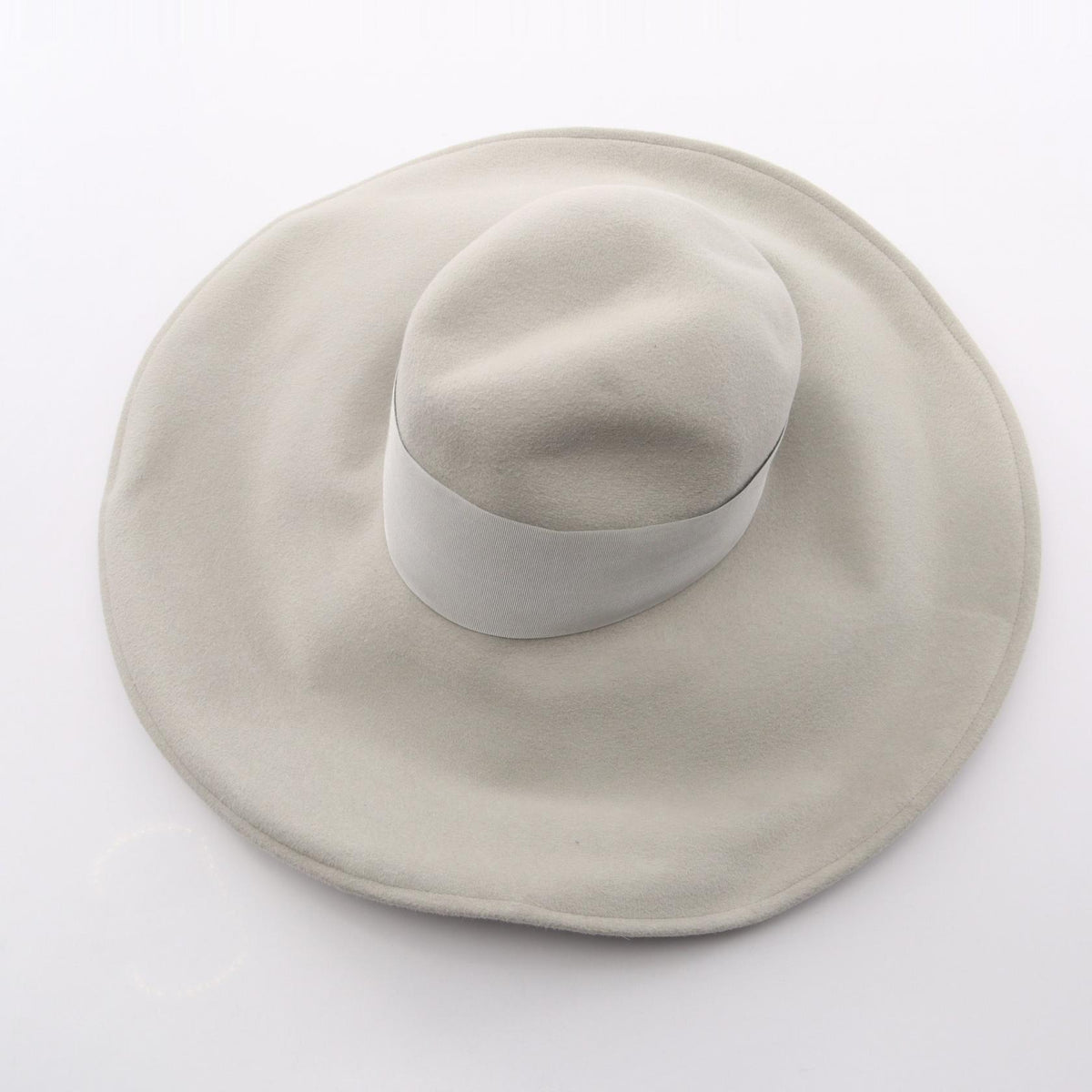Borsalino Gray Rabbit Felt Hat Size M