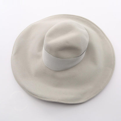 Borsalino Gray Rabbit Felt Hat Size M