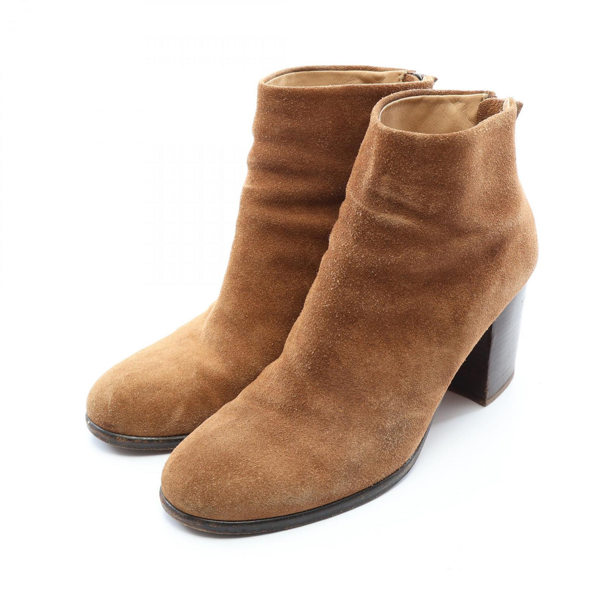 HELMUT LANG Brown Suede Ankle Boots Size 38