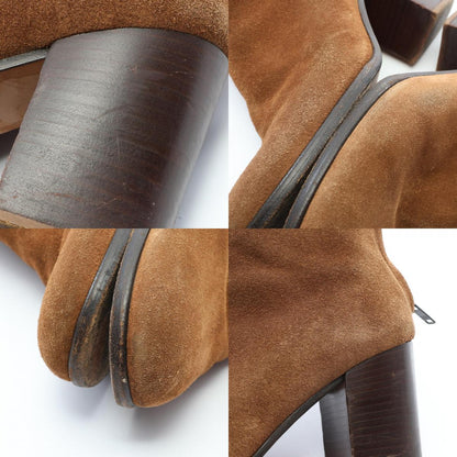 HELMUT LANG Brown Suede Ankle Boots Size 38